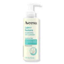 Aveeno Calm+Restore Gentle Nourishing Oat Face Cleanser for a basic skincare routine